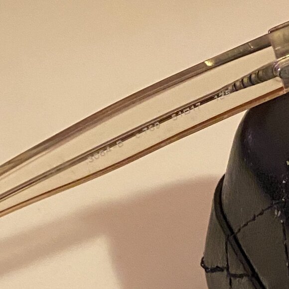 Authentic Chanel 3064-B C.769 Translucent 51[]17 135 Black Frames Glasses Italy - Picture 6 of 6